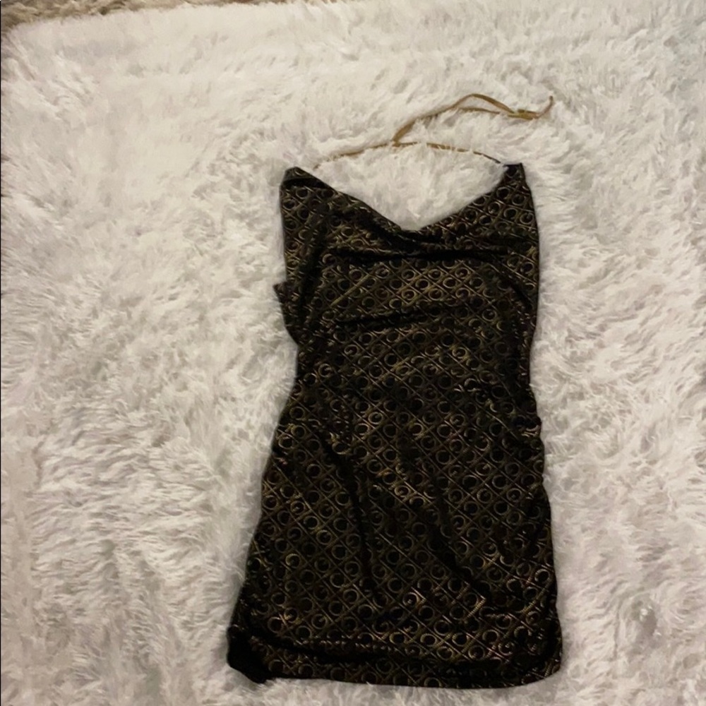 Black and gold COOGI swimsuit coverup